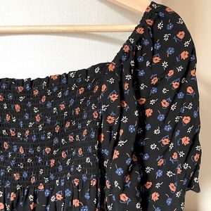 Madewell floral print blouse NWT M